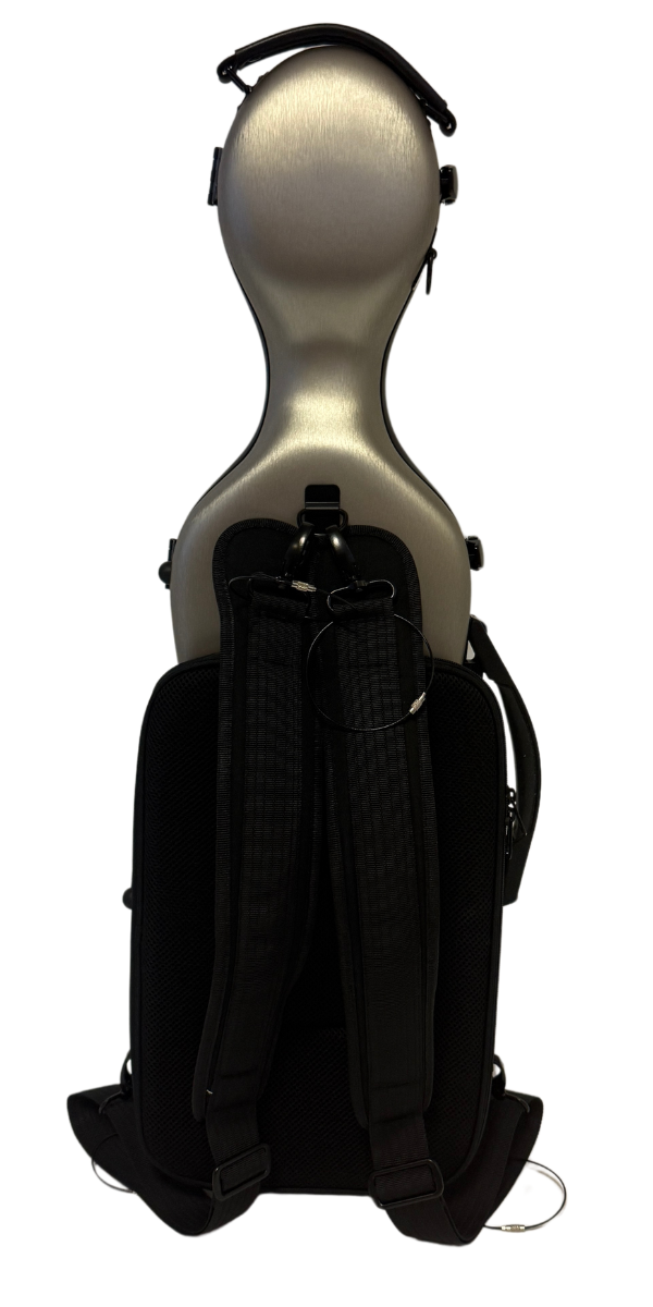 Polycarbonate Cello-Shaped Violin Case - Champagne