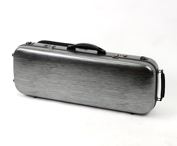 Polycarbonate Adjustable Oblong Viola Case - Black/Silver