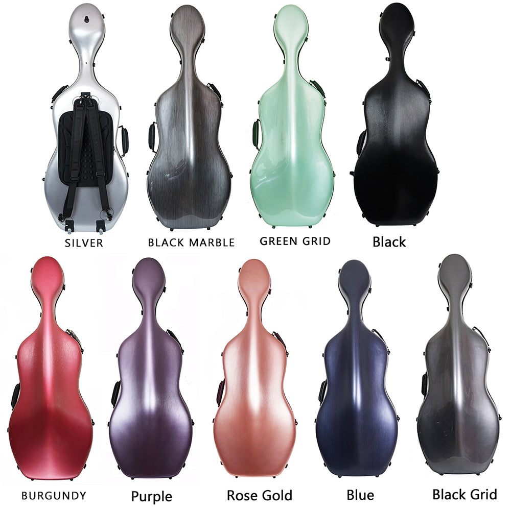 Polycarbonate Cello Case - Burgundy