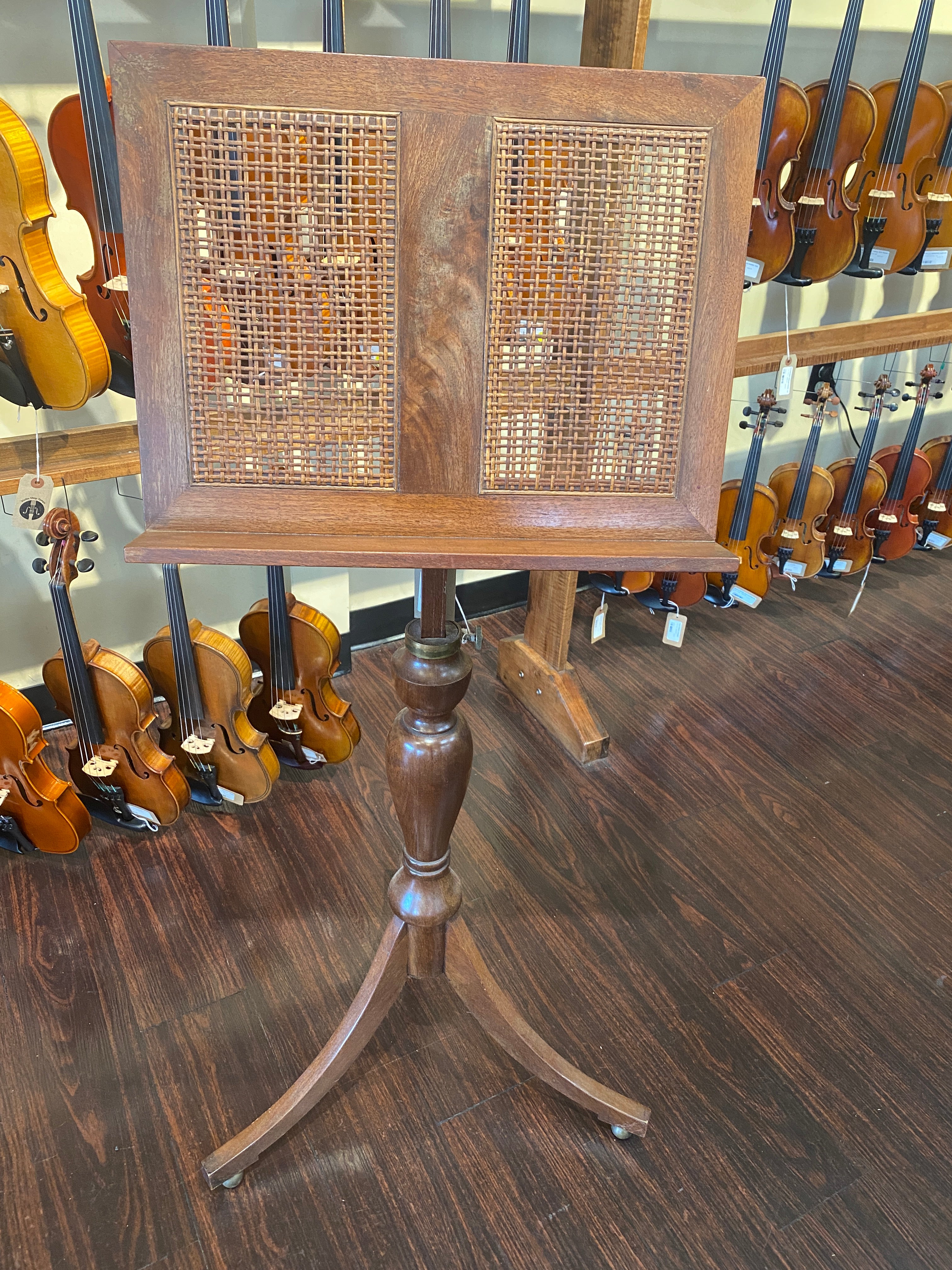 Walnut Antique Music Stand