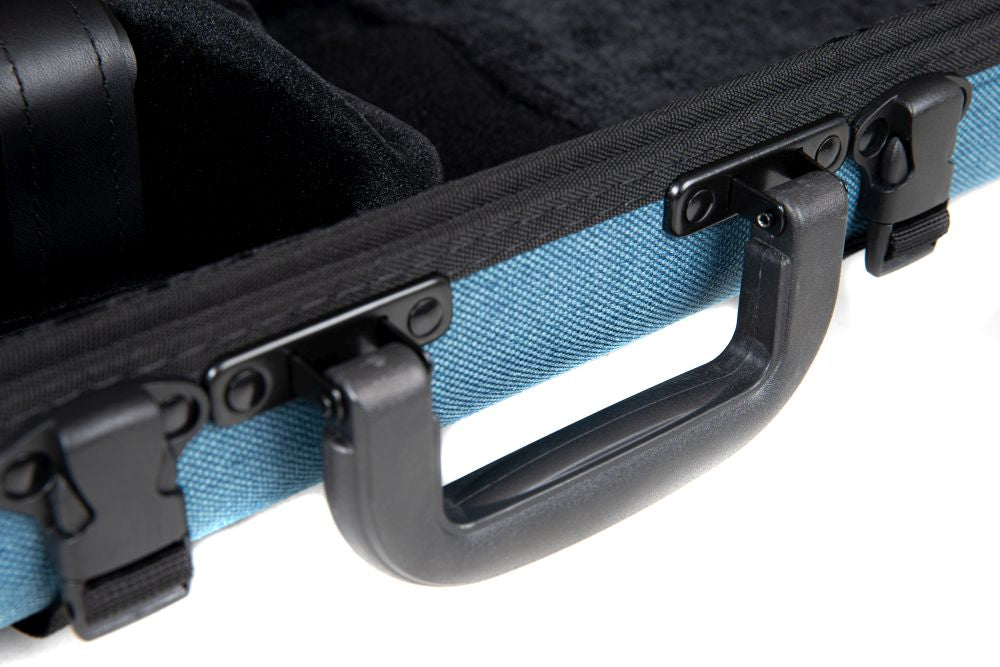 GEWA Bio-A Oblong Violin Case | Blue | Music Pocket – violinshoptampa