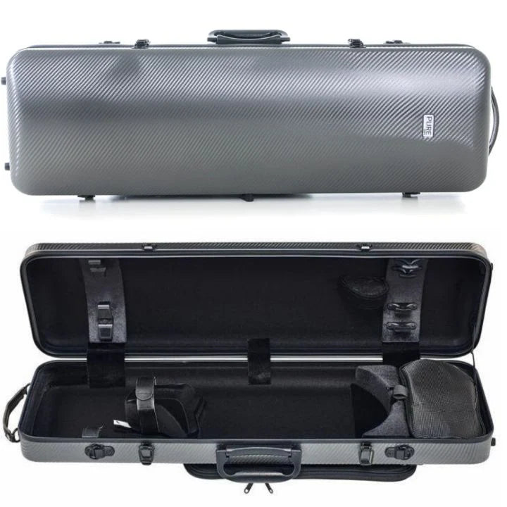Gewa Pure Oblong Violin Case (Grey/Black)