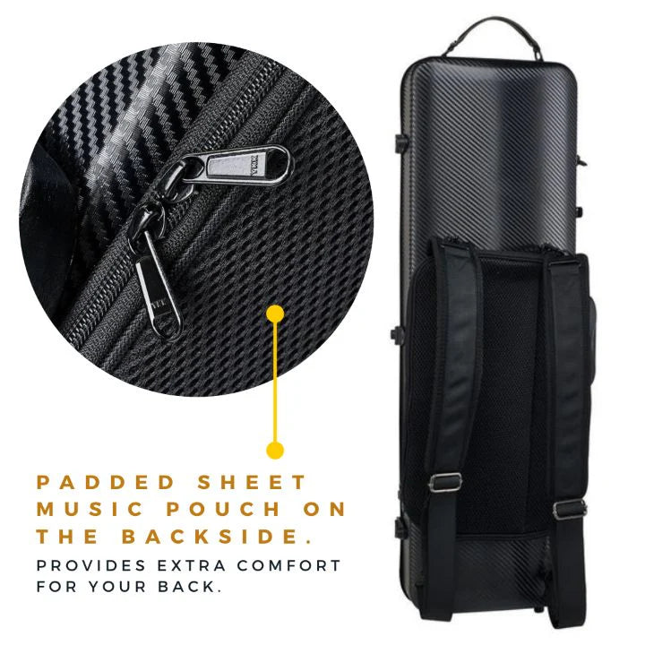 Gewa Pure Oblong Violin Case (Black/Black)