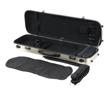 Polycarbonate Adjustable Oblong Viola Case - Champagne