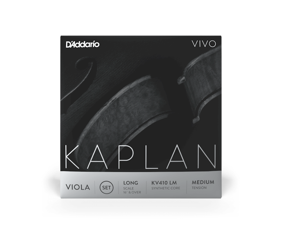 D'addario Kaplan Vivo Long Scale Viola String Set- Medium