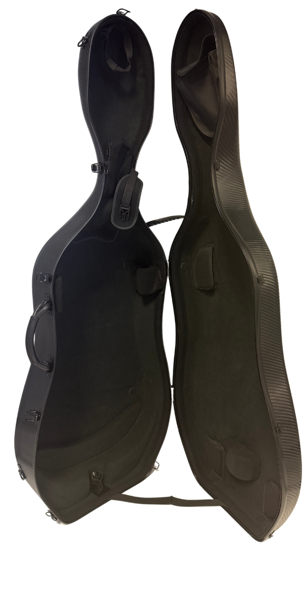 Polycarbonate Cello Case - Black Grid