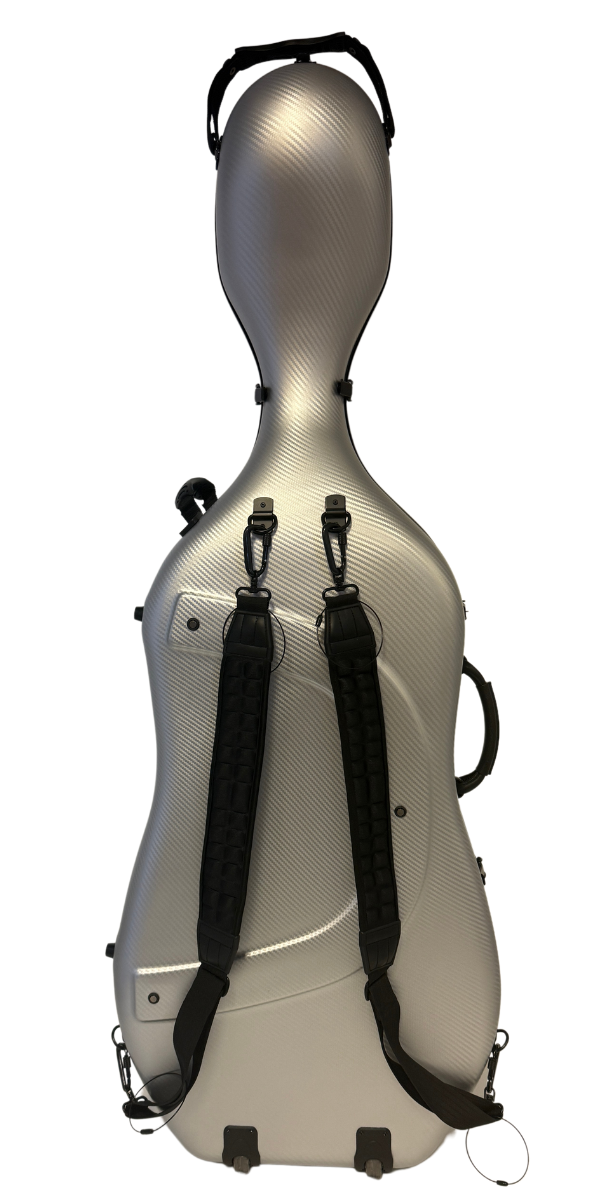 Polycarbonate Cello Case - Silver Grid