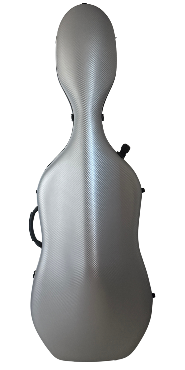 Polycarbonate Cello Case - Silver Grid