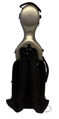 Polycarbonate Cello-Shaped Violin Case - Champagne