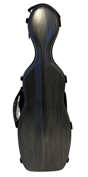 Polycarbonate Cello-Shaped Violin Case - Brushed Black