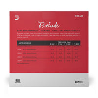 D'addario Prelude Cello String Set