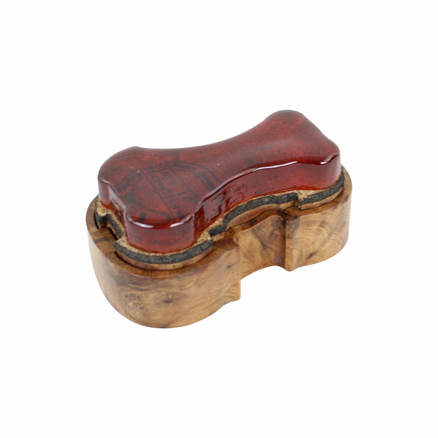 Strad Rosin Violin Shaped Woodbox